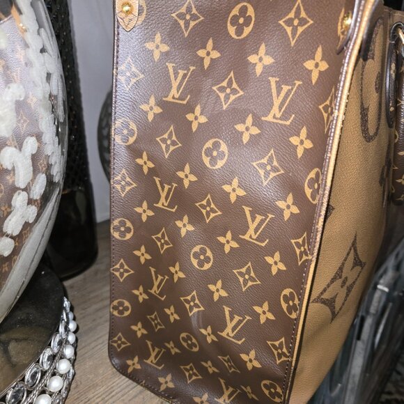 Authentic Preloved LV On the Go Reverse Mono Giant GM Tote - Picture 4 of 15